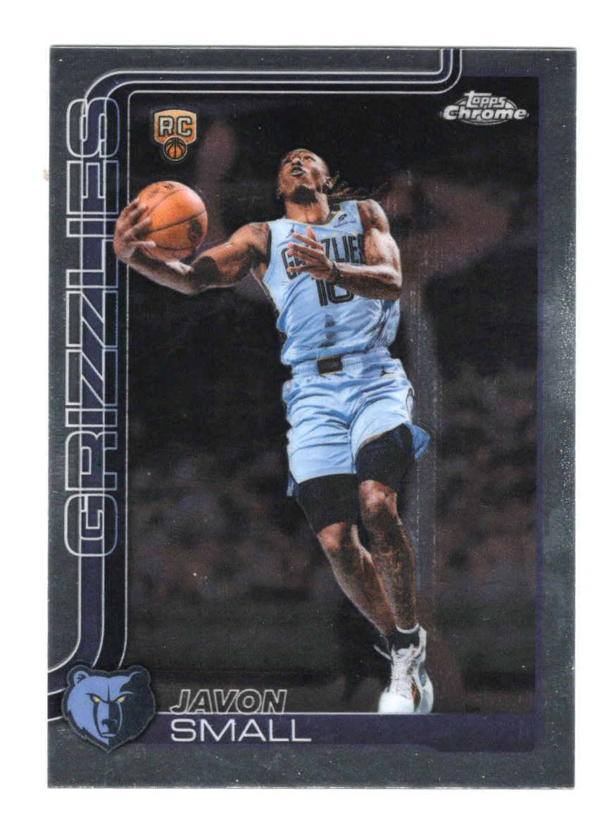 2025-26 Topps Chrome Update Javon Small Card RC Memphis Grizzlies