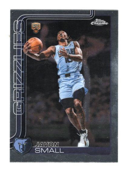 2025-26 Topps Chrome Update Javon Small Card RC Memphis Grizzlies