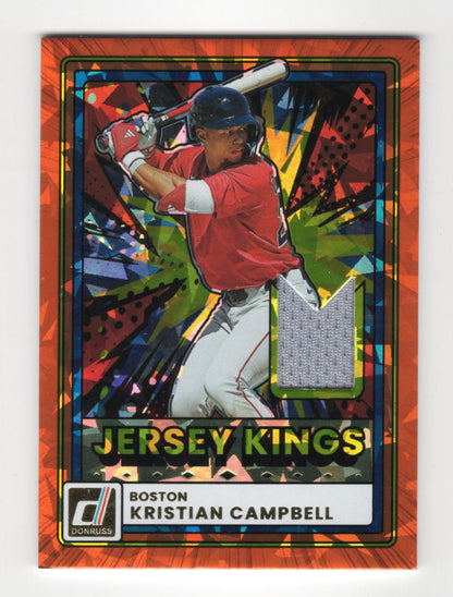 2026 Donruss Kristian Campbell Card Jersey Kings Orange Ice MEM Sox