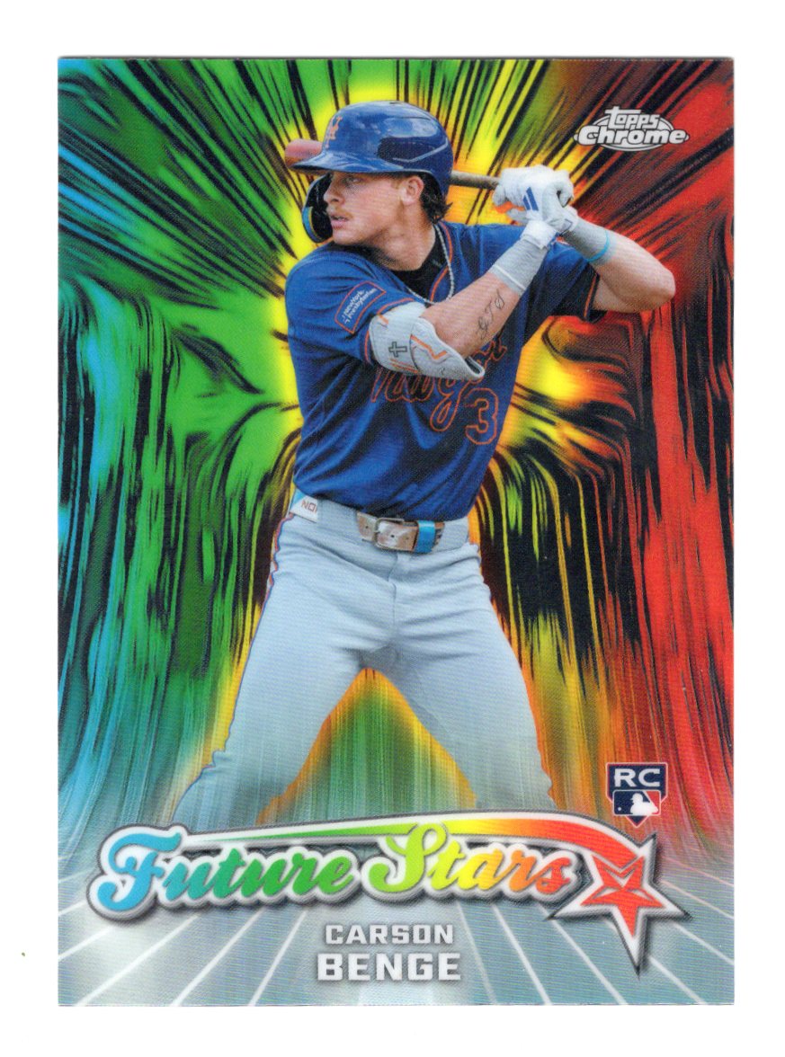 2026 Topps Chrome Carson Benge Card Future Stars New York Mets