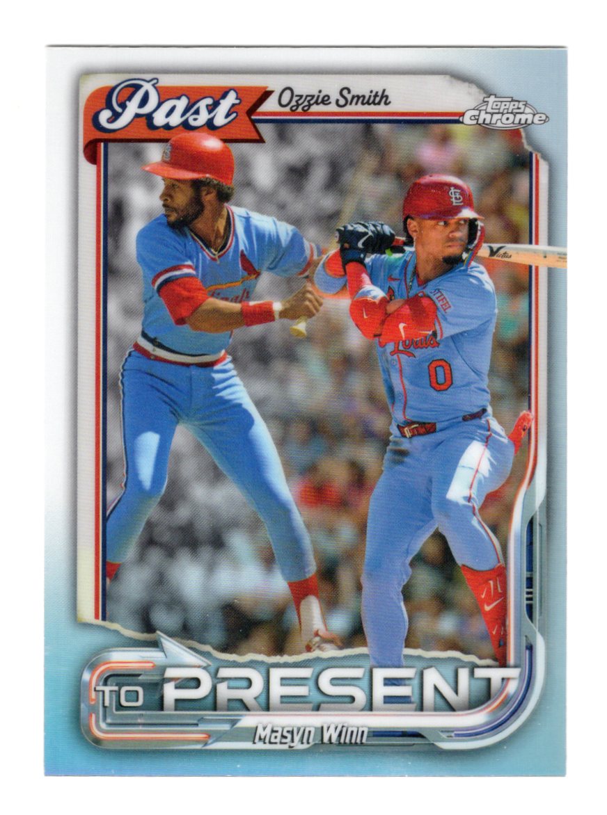 2026 Topps Chrome Ozzie Smith / Masyn Winn Card Past to Present