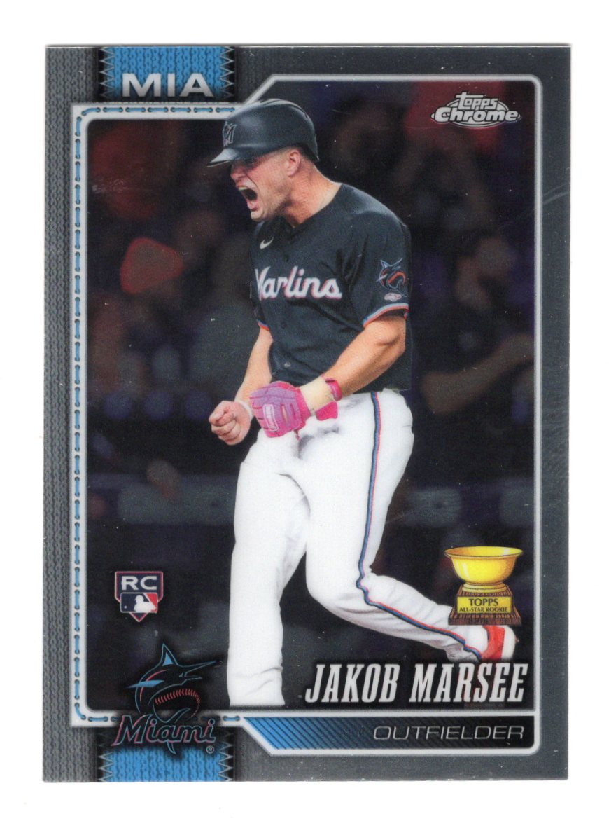 2026 Topps Chrome Jakob Marsee Card RC Miami Marlins