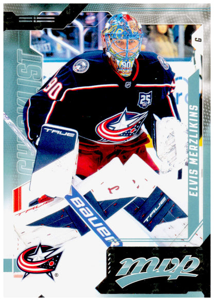 2026-27 Upper Deck MVP Elvis Merzlikins Card Columbus Blue Jackets