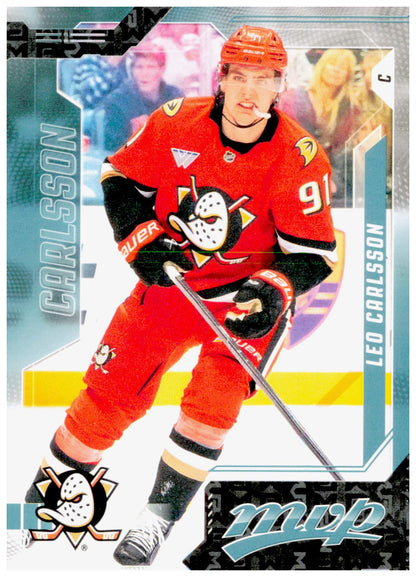 2026-27 Upper Deck MVP Leo Carlsson Card Anaheim Ducks