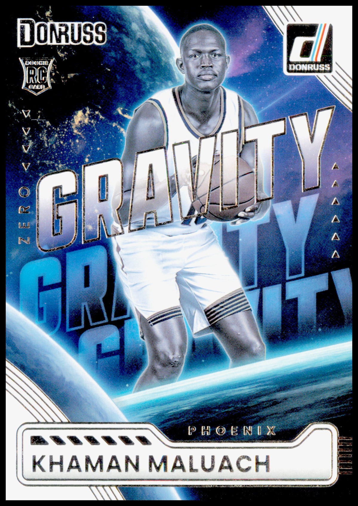 2025-26 Donruss Khaman Maluach Card Zero Gravity Phoenix Suns