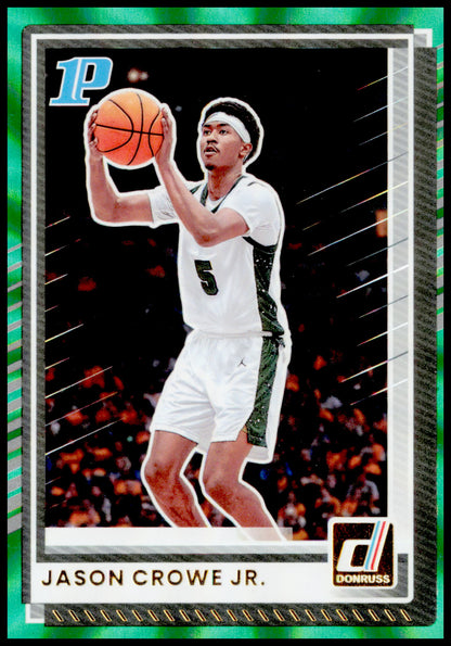 2025-26 Donruss Jason Crowe Jr. Card Holo Green Laser
