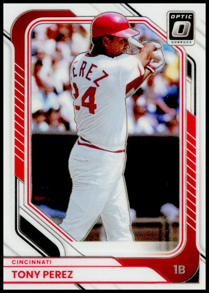 2026 Donruss Tony Perez Card Optic Cincinnati Reds