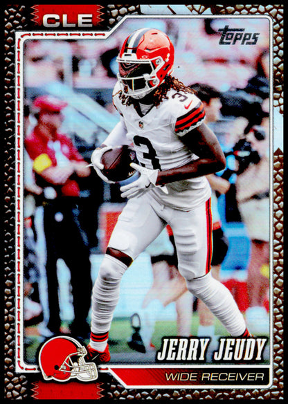 2026 Topps Flagship Jerry Jeudy Card Football Leather Foil Cleveland Browns