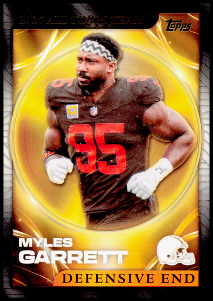 2026 Topps Flagship Myles Garrett Card 2025 All Topps Team Cleveland Browns