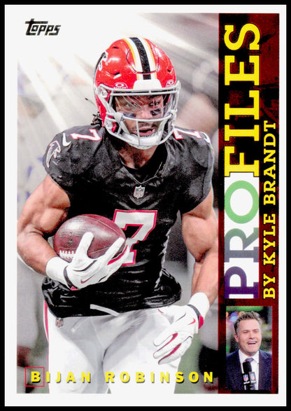 2026 Topps Flagship Bijan Robinson Card Topps Profiles Atlanta Falcons