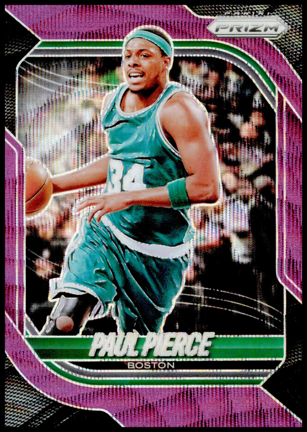 2025-26 Panini Prizm Paul Pierce Card Purple Wave Prizm Boston Celtics