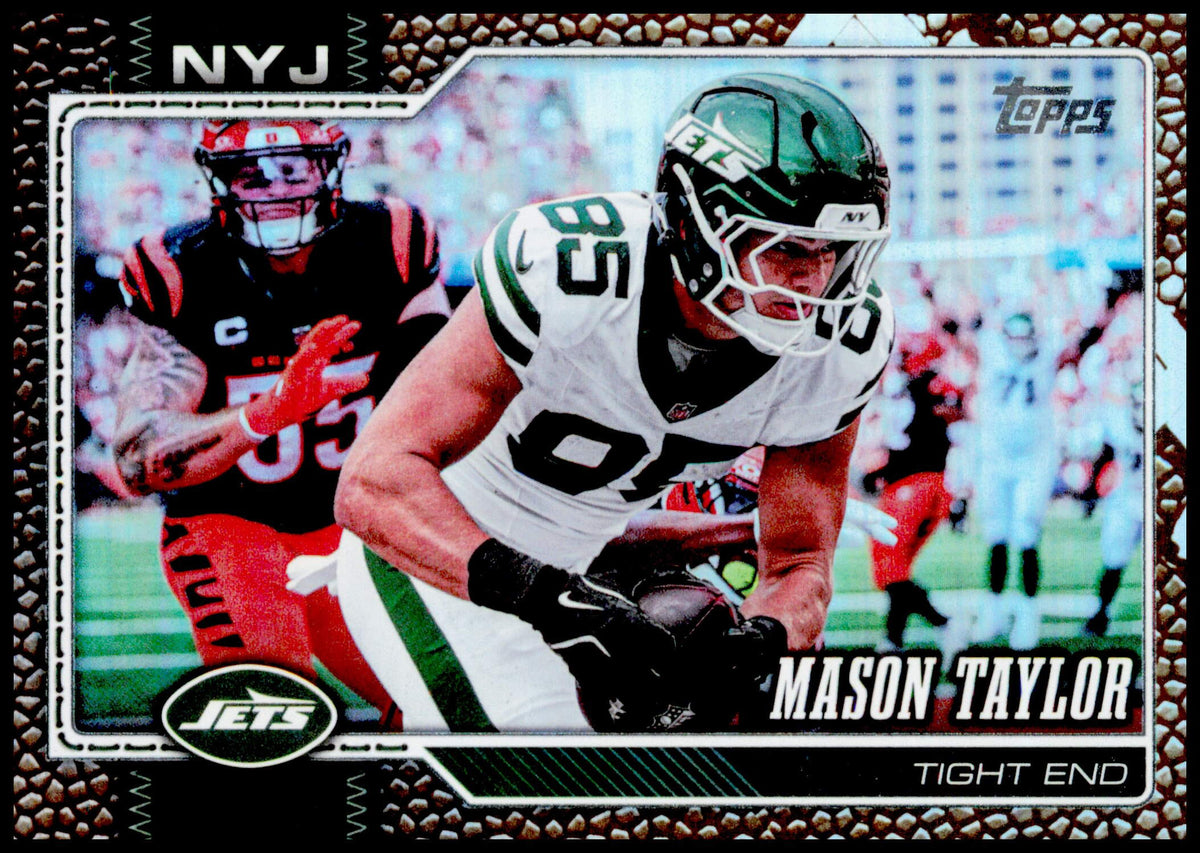 2026 Topps Flagship Mason Taylor Card Football Leather Foil New York Jets
