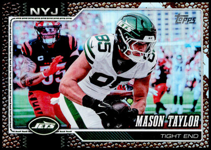 2026 Topps Flagship Mason Taylor Card Football Leather Foil New York Jets