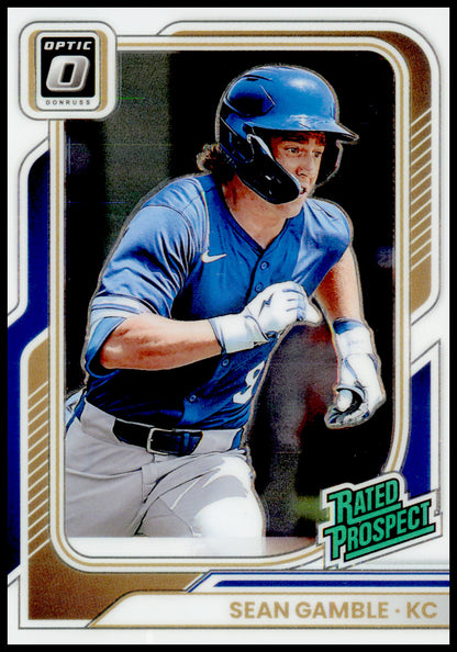 2026 Donruss Sean Gamble Card Optic Kansas City Royals