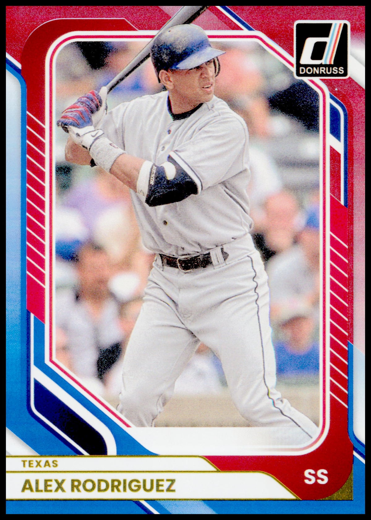 2026 Donruss Alex Rodriguez Card Red and Blue Texas Rangers