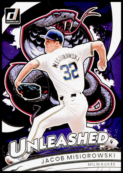 2026 Donruss Jacob Misiorowski Card Unleashed Milwaukee Brewers