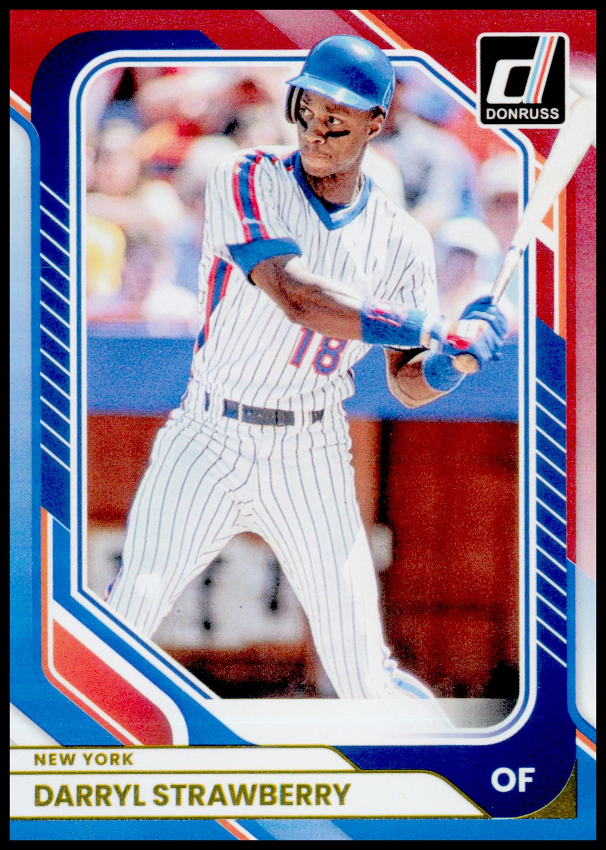 2026 Donruss Darryl Strawberry Card Red and Blue New York Mets