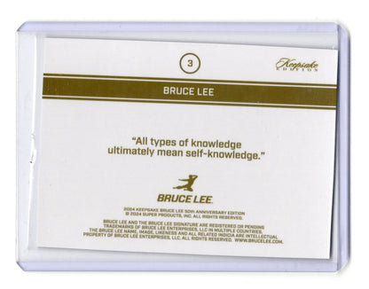 2024 Keepsake Bruce Lee 50th Anniversary Kaleidoscope Edition Bruce Lee Card