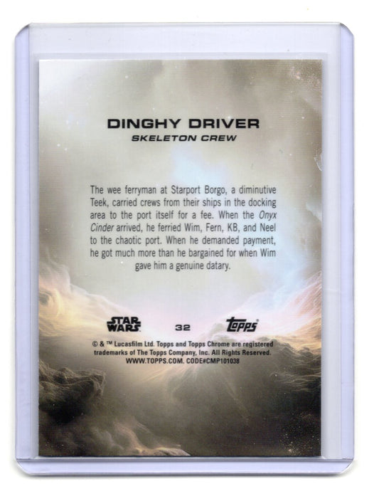 2025 Topps Chrome Star Wars Dinghy Driver Card