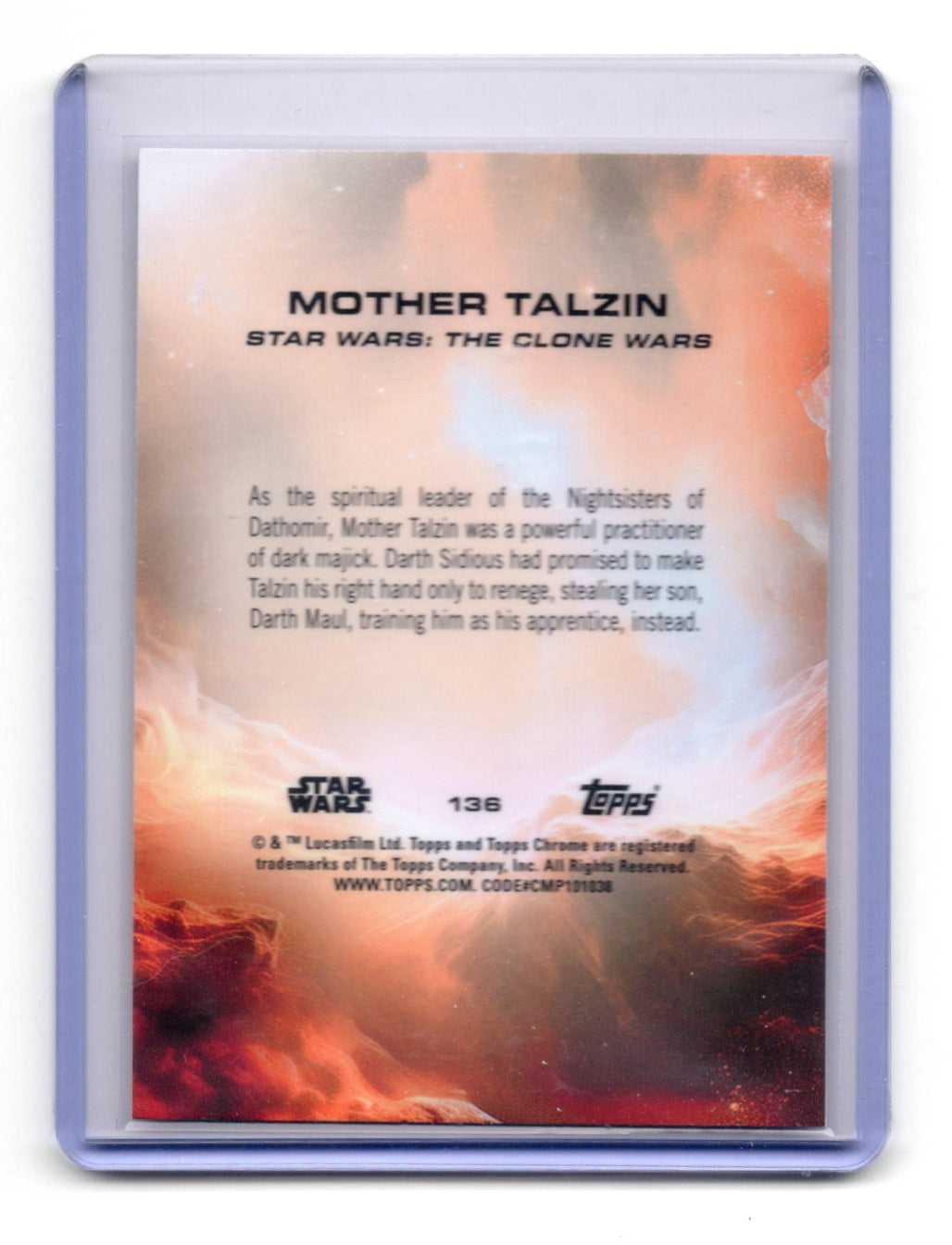 2025 Topps Chrome Star Wars Mother Talzin Card