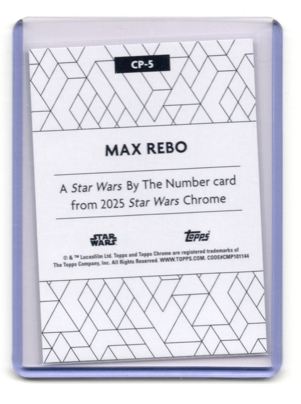 2025 Topps Chrome Star Wars Max Rebo Card Star Wars By the Number