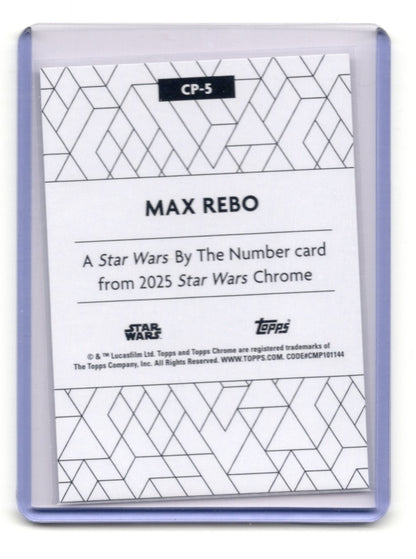 2025 Topps Chrome Star Wars Max Rebo Card Star Wars By the Number