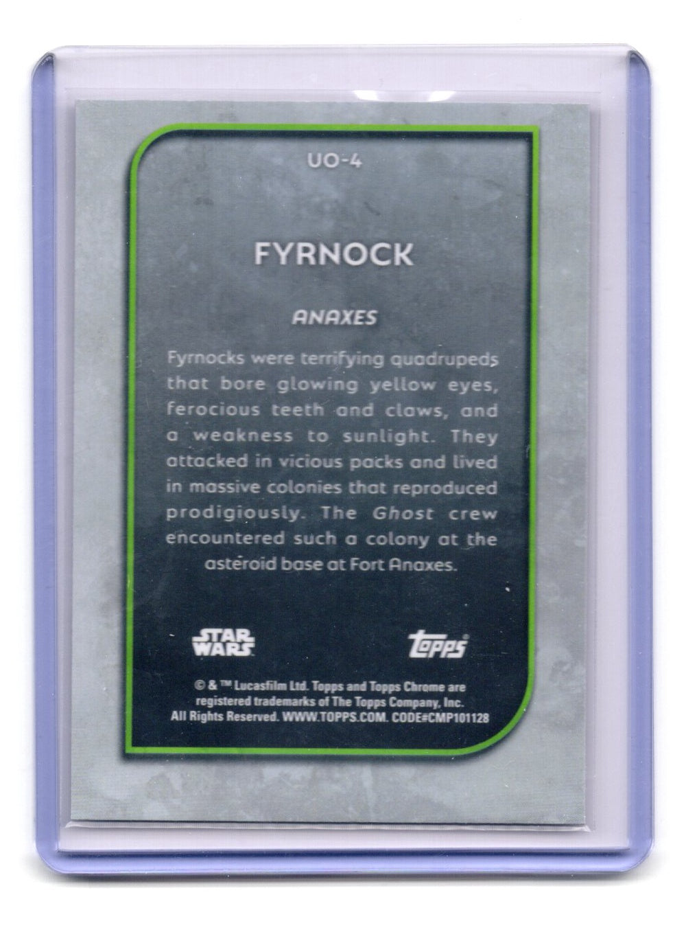 2025 Topps Chrome Star Wars Fyrnock Card Outer World Oddities