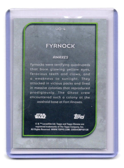 2025 Topps Chrome Star Wars Fyrnock Card Outer World Oddities