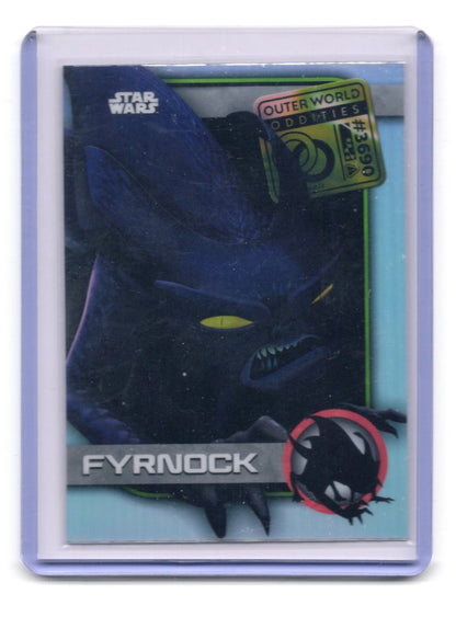 2025 Topps Chrome Star Wars Fyrnock Card Outer World Oddities