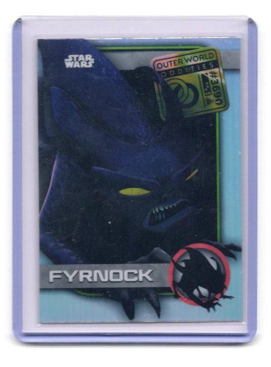 2025 Topps Chrome Star Wars Fyrnock Card Outer World Oddities