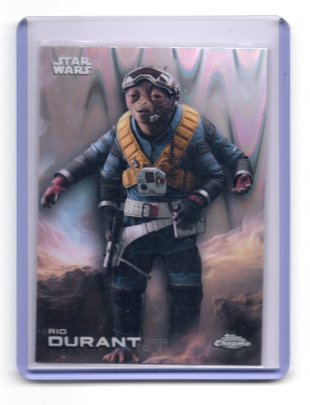 2025 Topps Chrome Star Wars Rio Durant Card RayWave Refractor