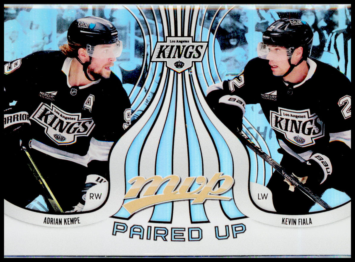 2026-27 Upper Deck MVP Adrian Kempe / Kevin Fiala Card Paired Up Los