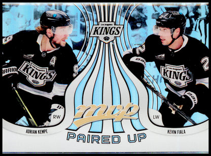 2026-27 Upper Deck MVP Adrian Kempe / Kevin Fiala Card Paired Up Los