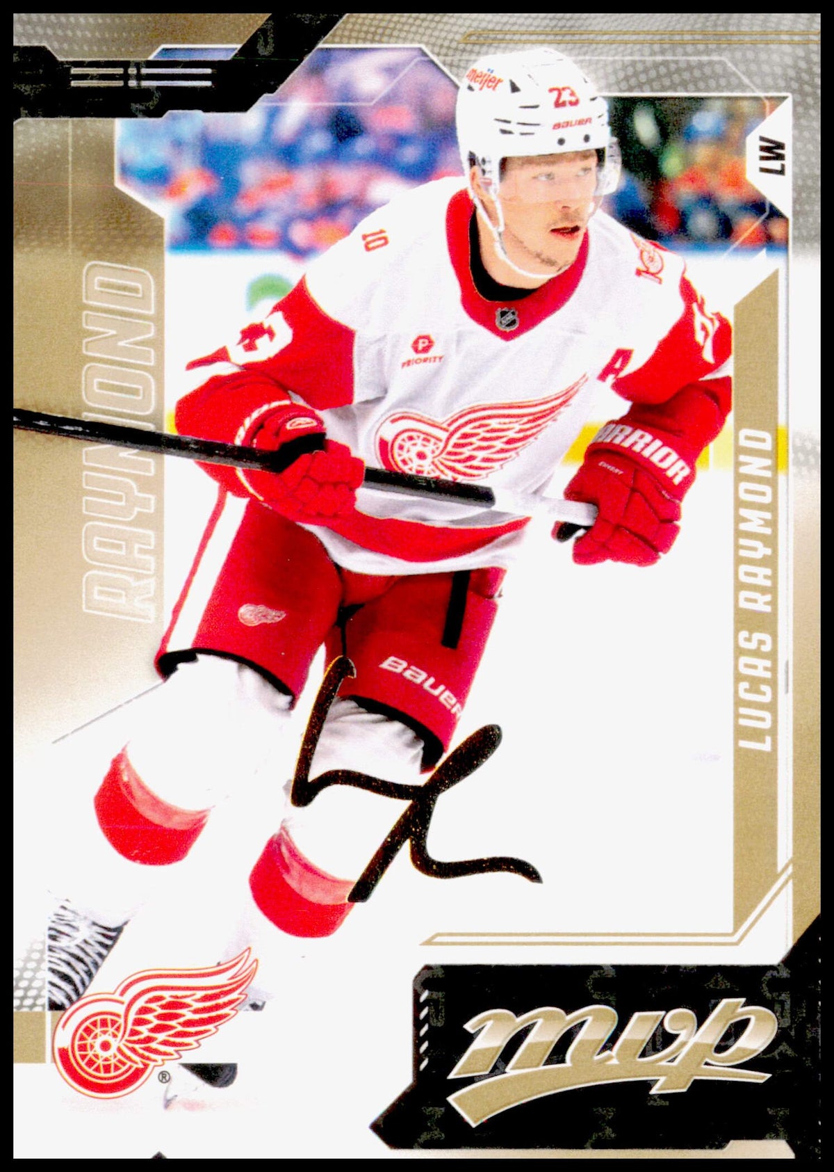 2026-27 Upper Deck MVP Lucas Raymond Card Gold Script Detroit Red Wings
