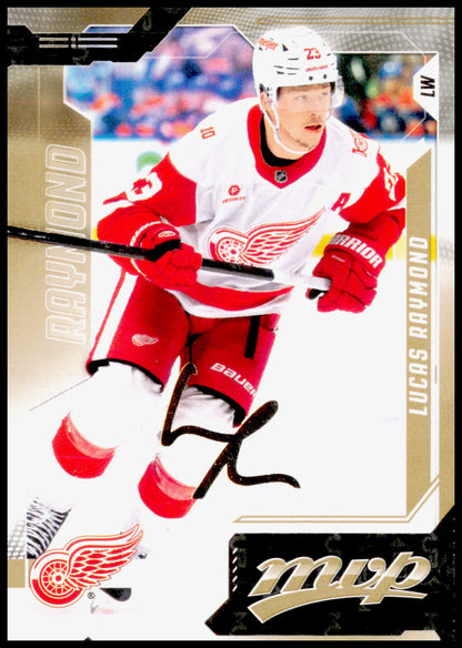 2026-27 Upper Deck MVP Lucas Raymond Card Gold Script Detroit Red Wings