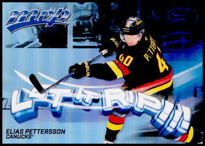2026-27 Upper Deck MVP Elias Pettersson Card Let it Rip Vancouver Canucks