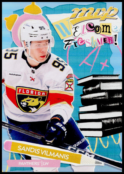 2026-27 Upper Deck MVP Sandis Vilmanis Card Welcome, Freshman! Florida Panthers