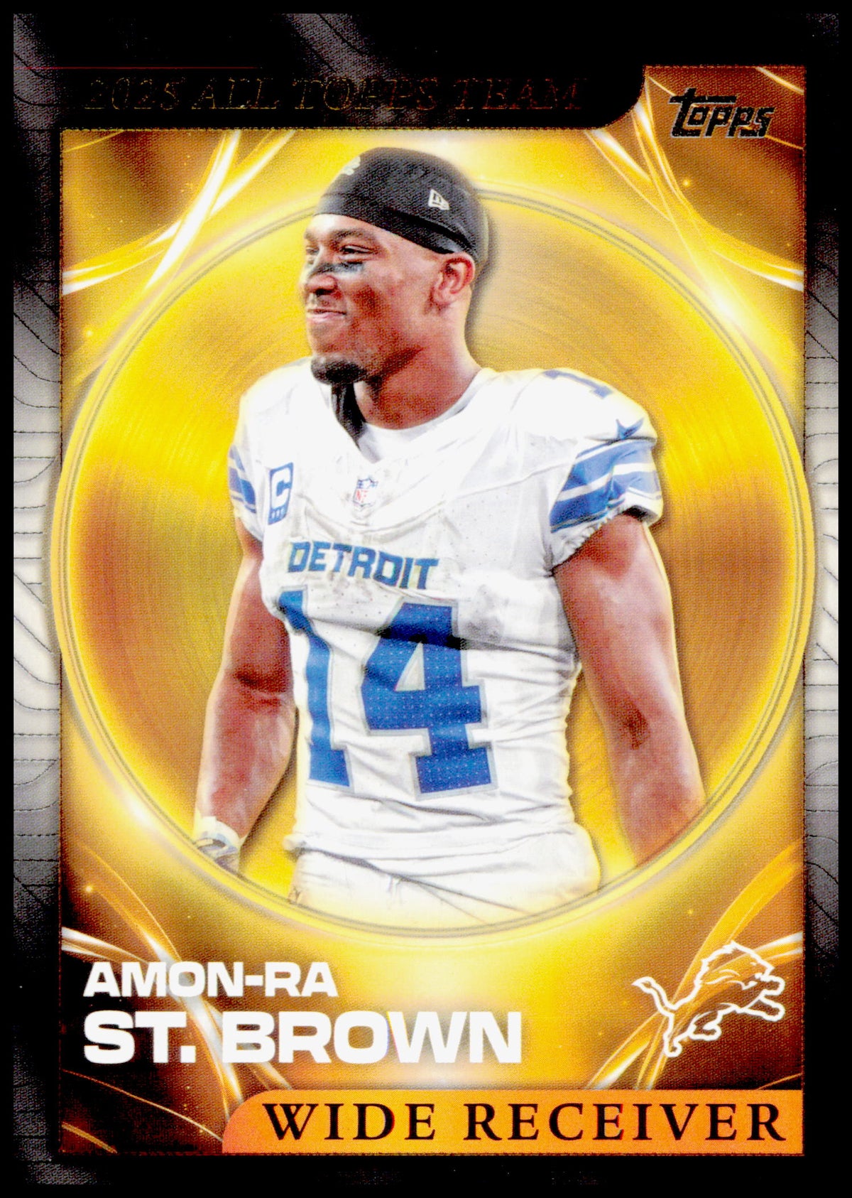 2026 Topps Flagship Amon-Ra St. Brown Card 2025 All Topps Team Detroit Lions