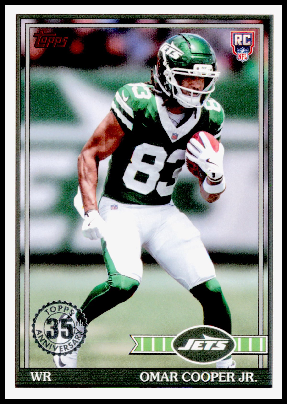2026 Topps Flagship Omar Cooper Jr. Card 1991 Topps Football Rookies Jets