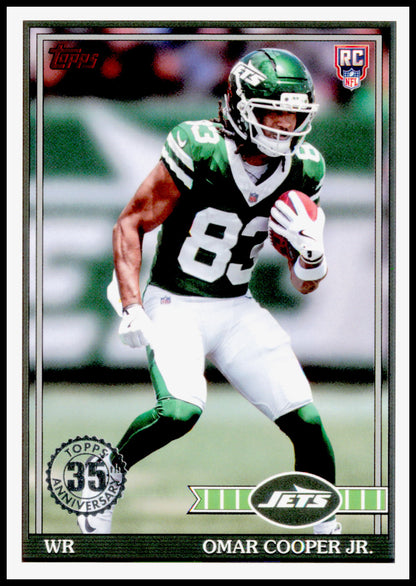 2026 Topps Flagship Omar Cooper Jr. Card 1991 Topps Football Rookies Jets