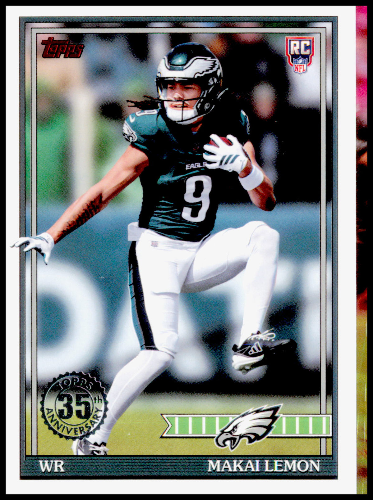 2026 Topps Flagship Makai Lemon Card 1991 Topps Football Rookies  Eagles