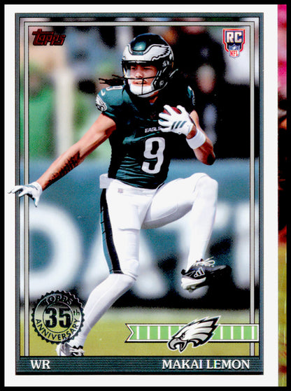 2026 Topps Flagship Makai Lemon Card 1991 Topps Football Rookies  Eagles