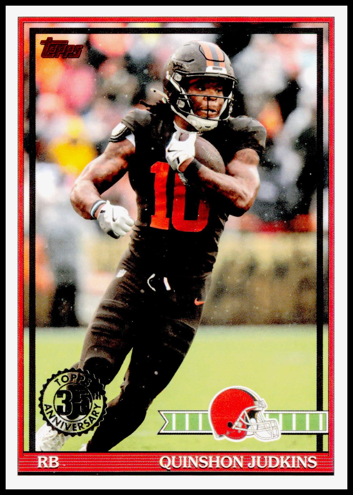 2026 Topps Flagship Quinshon Judkins Card 1991 Topps Football Cleveland Browns