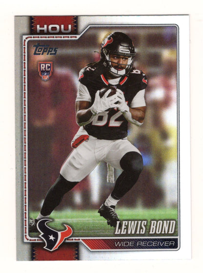 2026 Topps Flagship Lewis Bond Card Rainbow Foil Houston Texans
