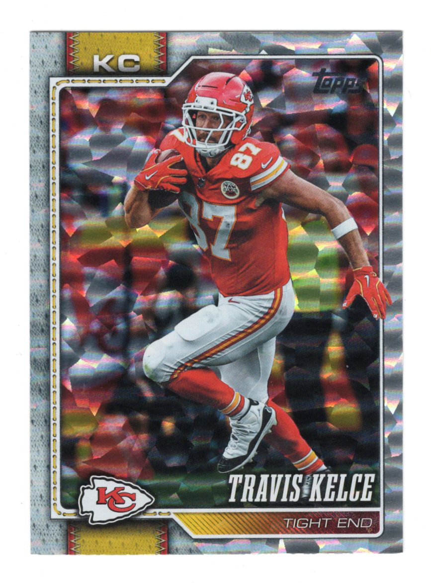 2026 Topps Flagship Travis Kelce Card Diamante Foil Kansas City Chiefs