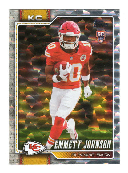 2026 Topps Flagship Emmett Johnson Card Diamante Foil Kansas City Chiefs
