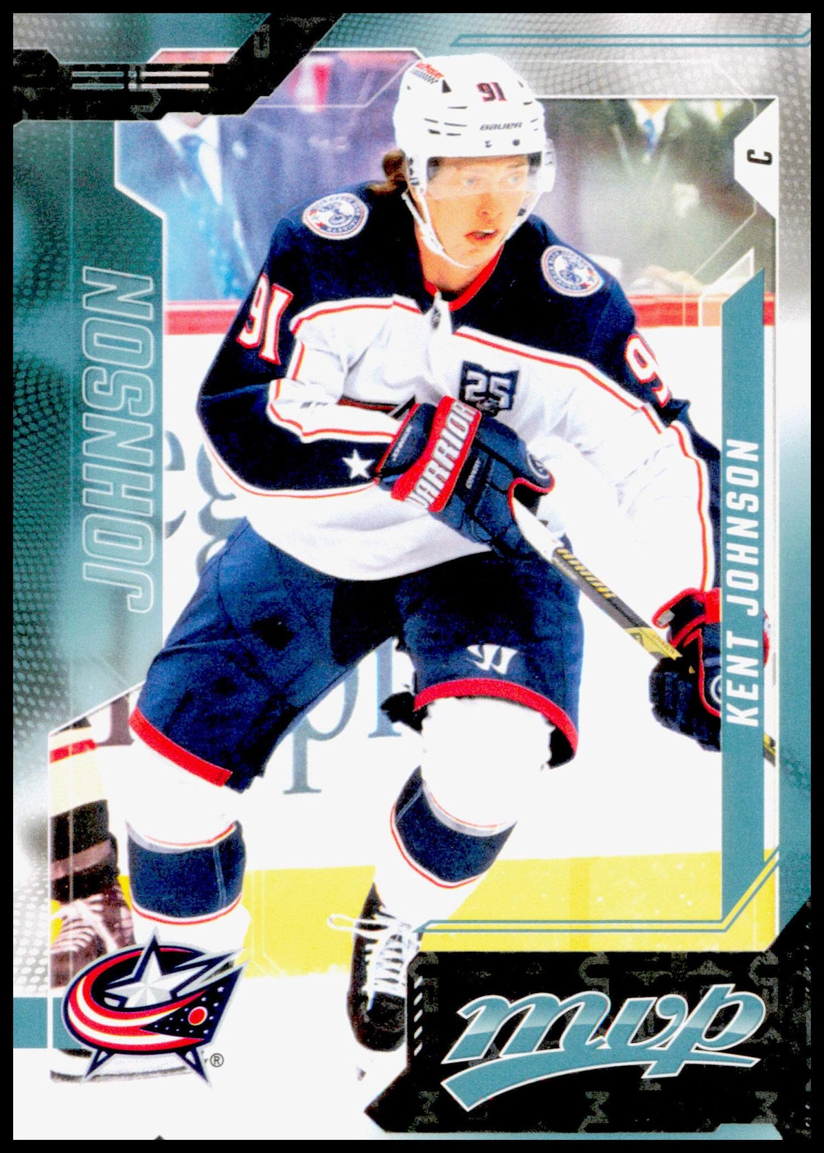2026-27 Upper Deck MVP Kent Johnson Card Columbus Blue Jackets