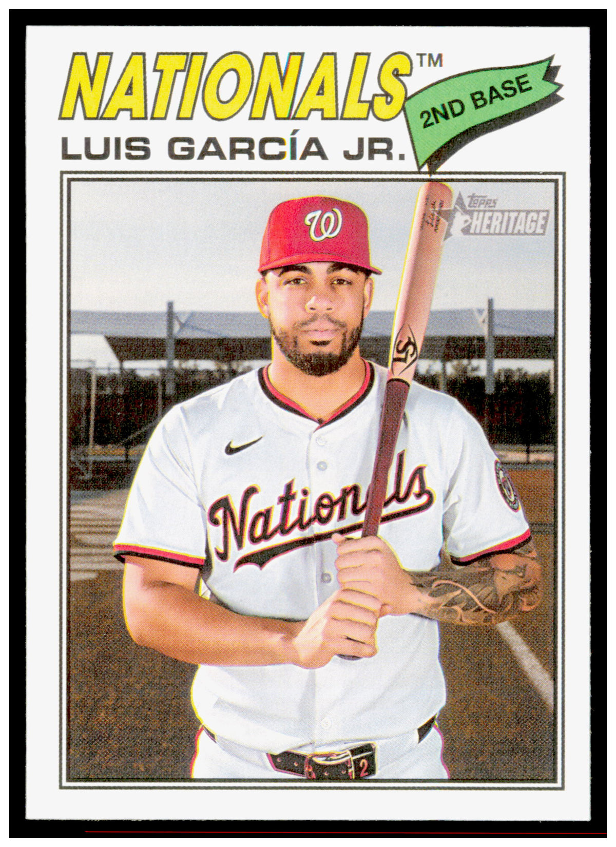 2026 Topps Heritage Luis García Jr. Card Washington Nationals