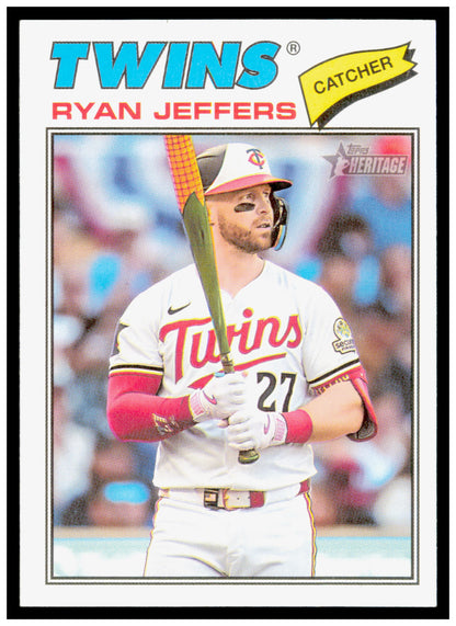 2026 Topps Heritage Ryan Jeffers Card Minnesota Twins