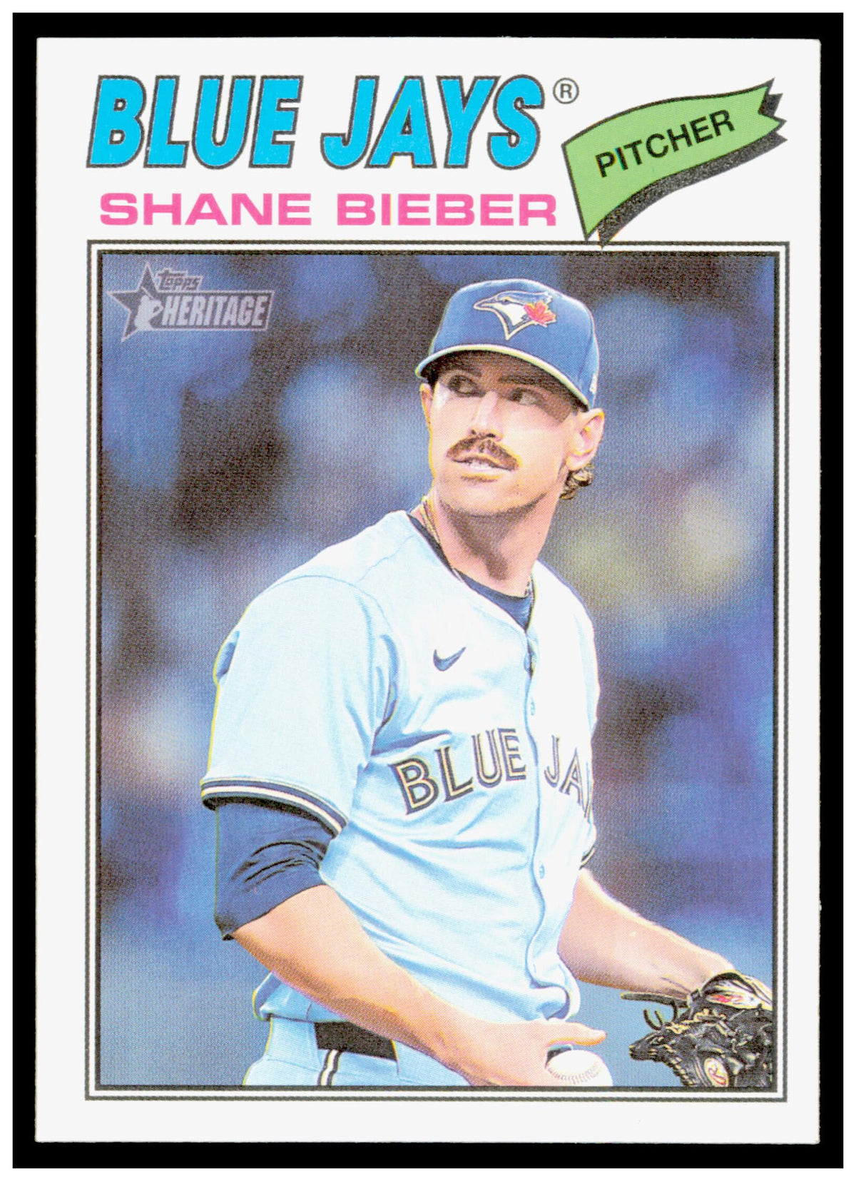 2026 Topps Heritage Shane Bieber Card Toronto Blue Jays